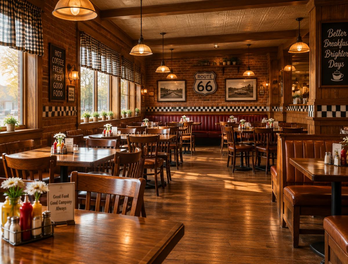 Inside the cozy dining room of Olde Bedford Grille