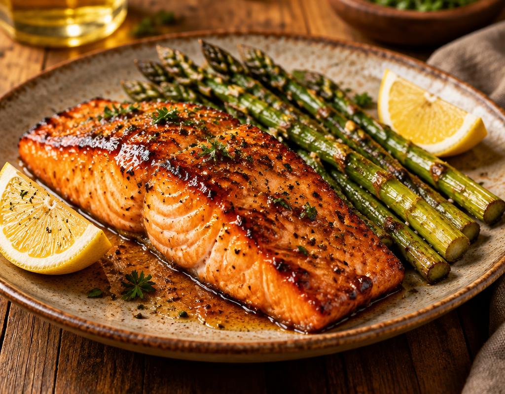 Honey-Glazed Salmon Plate